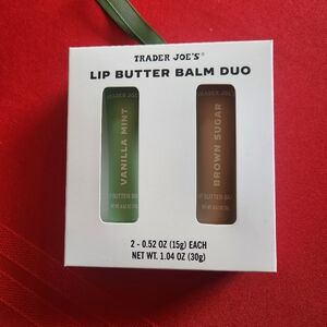 NWT Lip Butter Balm Duo - Vanilla Mint & Brown Sugar